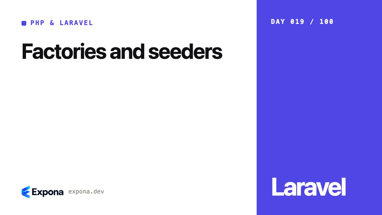 Factories and seeders: a practical guide for developers
