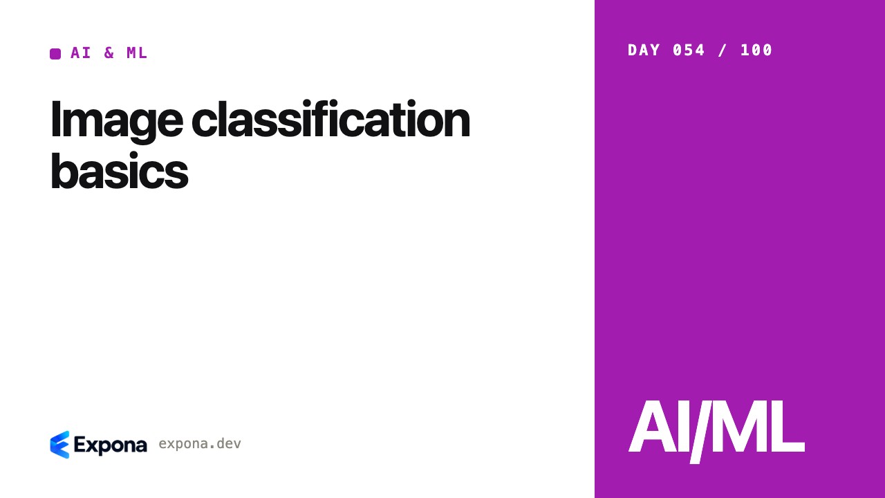 Image classification basics: what developers should know