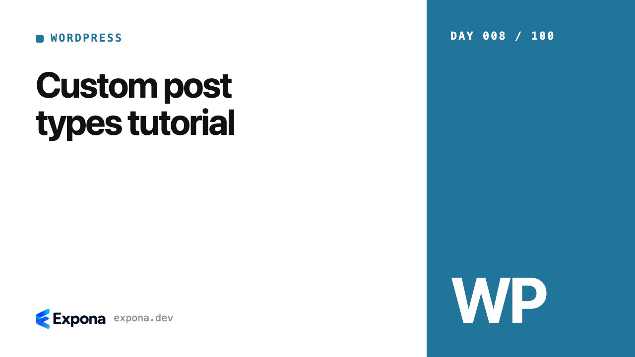 Custom post types tutorial: patterns, pitfalls and fixes