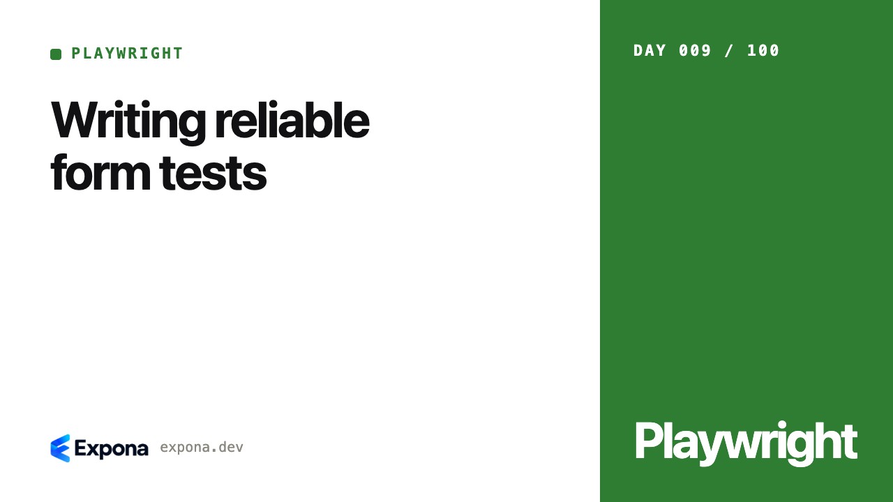 Writing reliable form tests: what developers should know