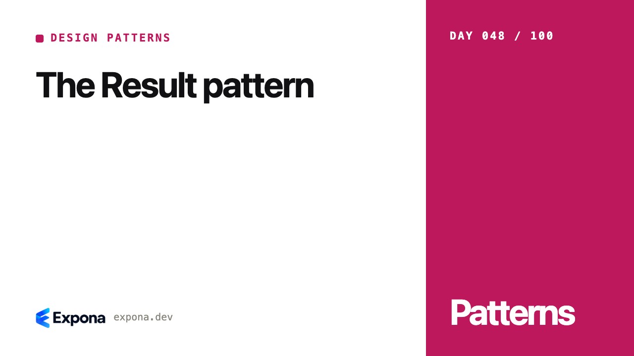 The Result pattern: a Design Patterns guide for developers