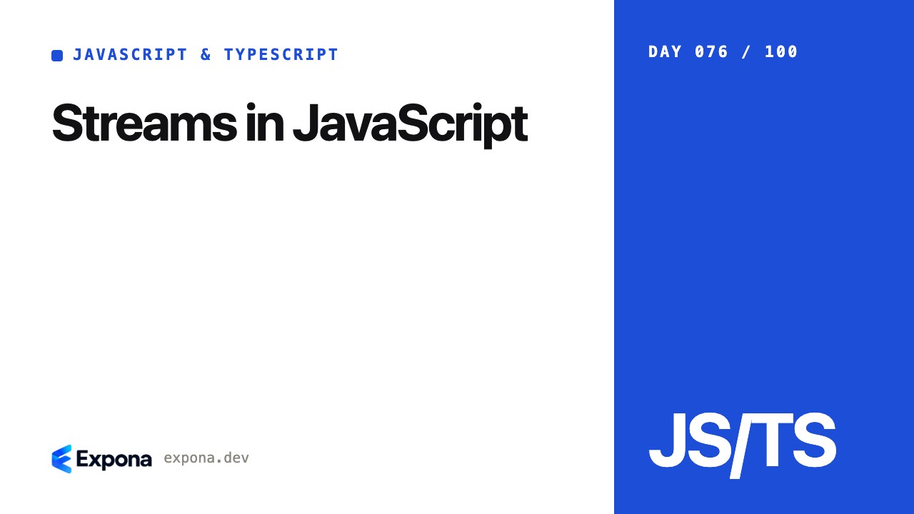 Streams in JavaScript: a practical guide for developers