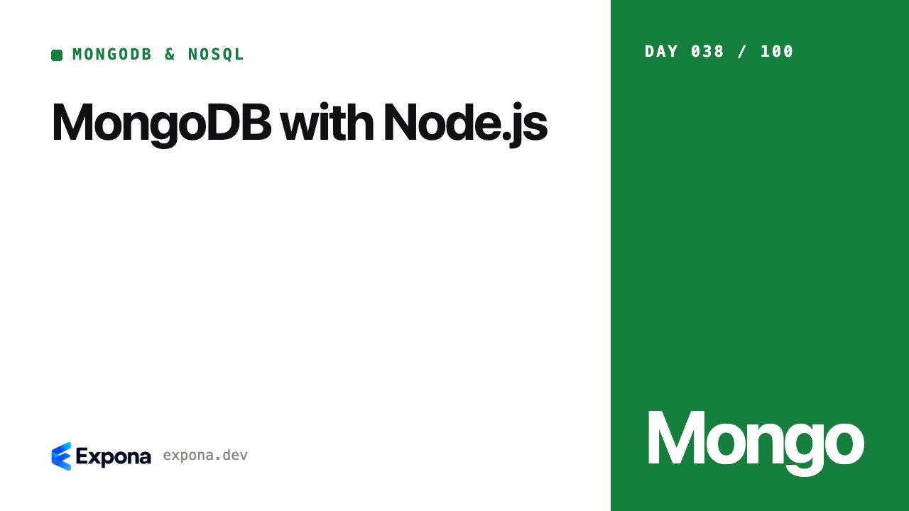 MongoDB with Node.js: a practical MongoDB & NoSQL guide