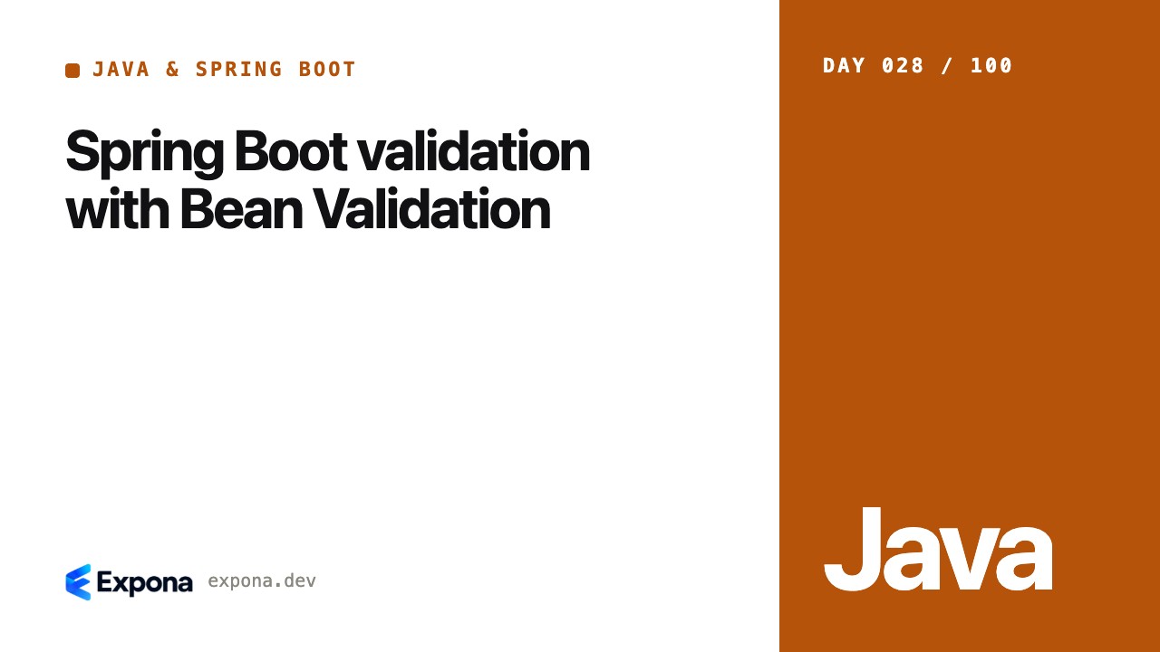 Spring Boot validation with Bean Validation: a deep dive