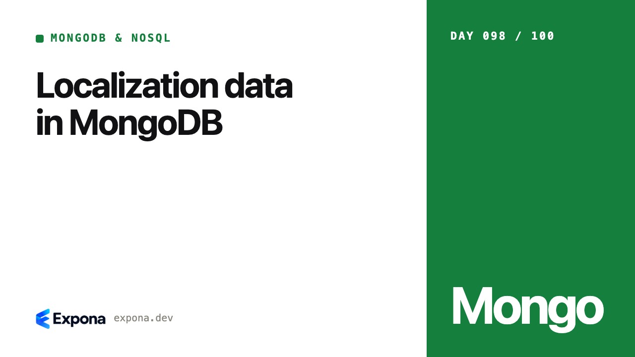 Localization data in MongoDB: what developers should know