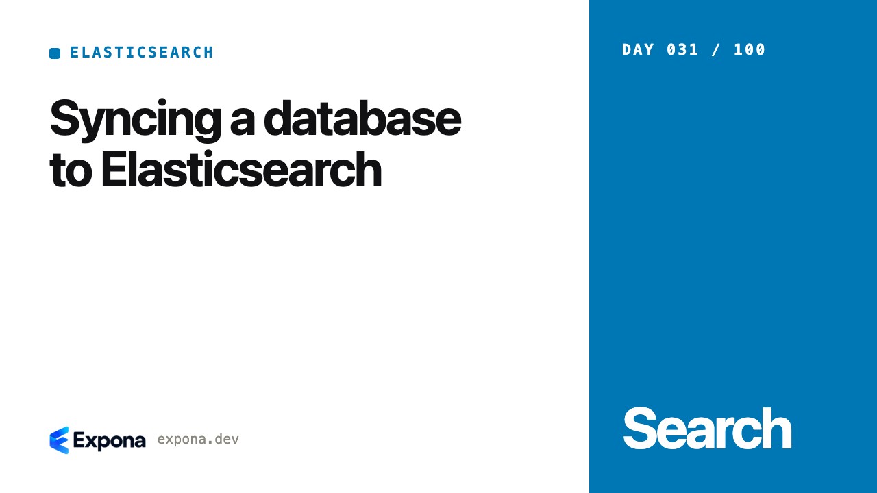 Syncing a database to Elasticsearch: a step-by-step guide