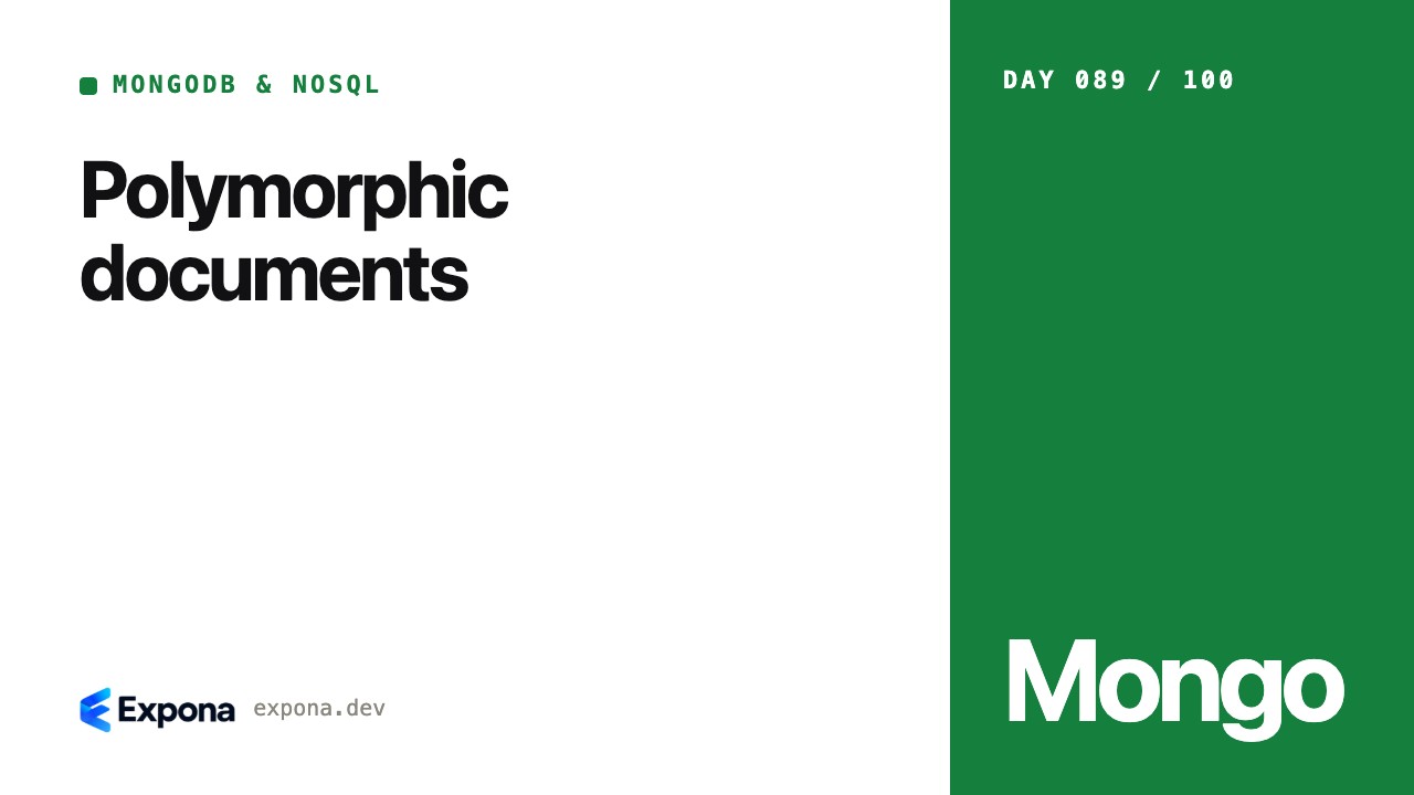 Polymorphic documents: a practical MongoDB & NoSQL guide