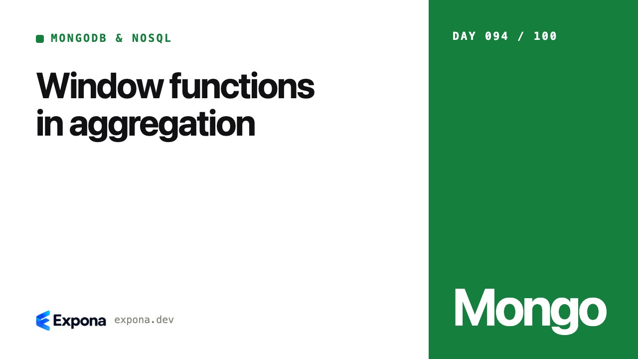 Window functions in aggregation: lessons from production