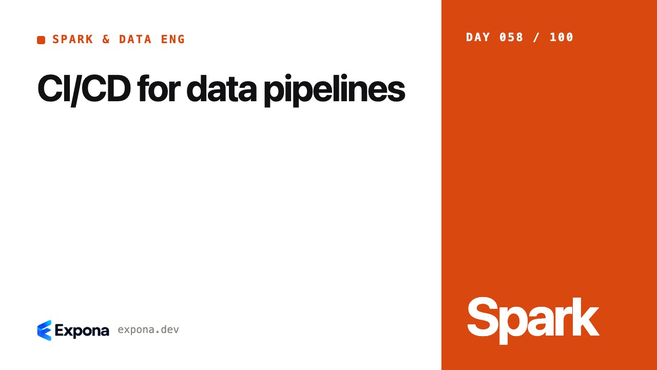 CI/CD for data pipelines for Spark & Data Eng developers