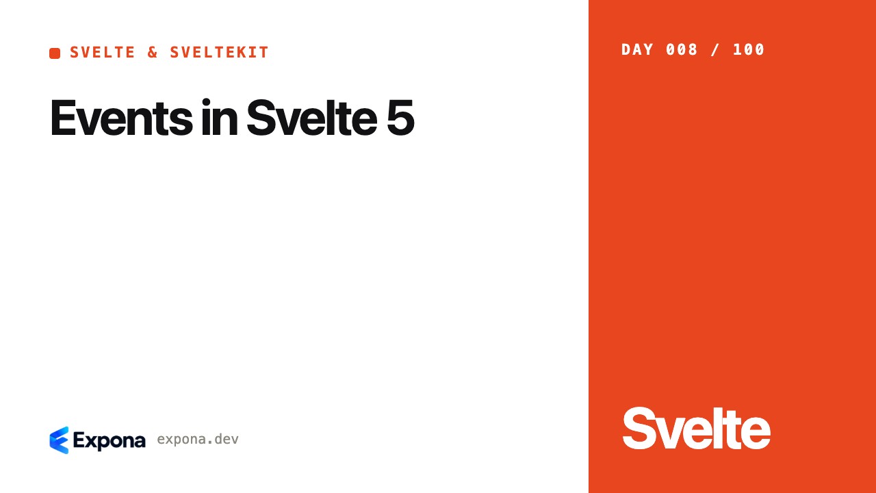 Events in Svelte 5: a practical Svelte & SvelteKit guide