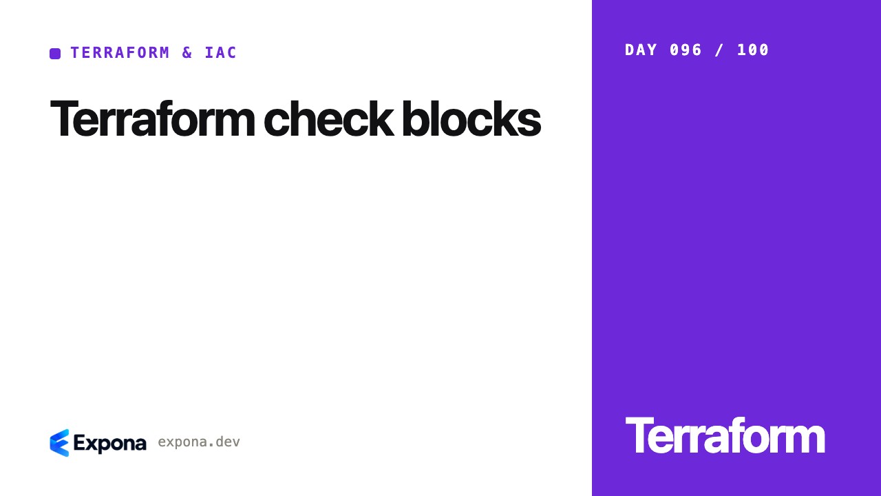 Terraform check blocks: a practical guide for developers