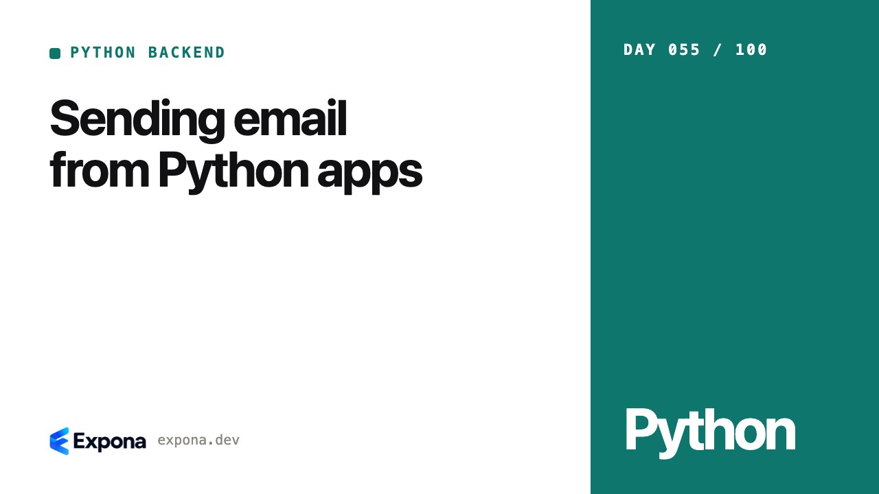 Sending email from Python apps: best practices explained