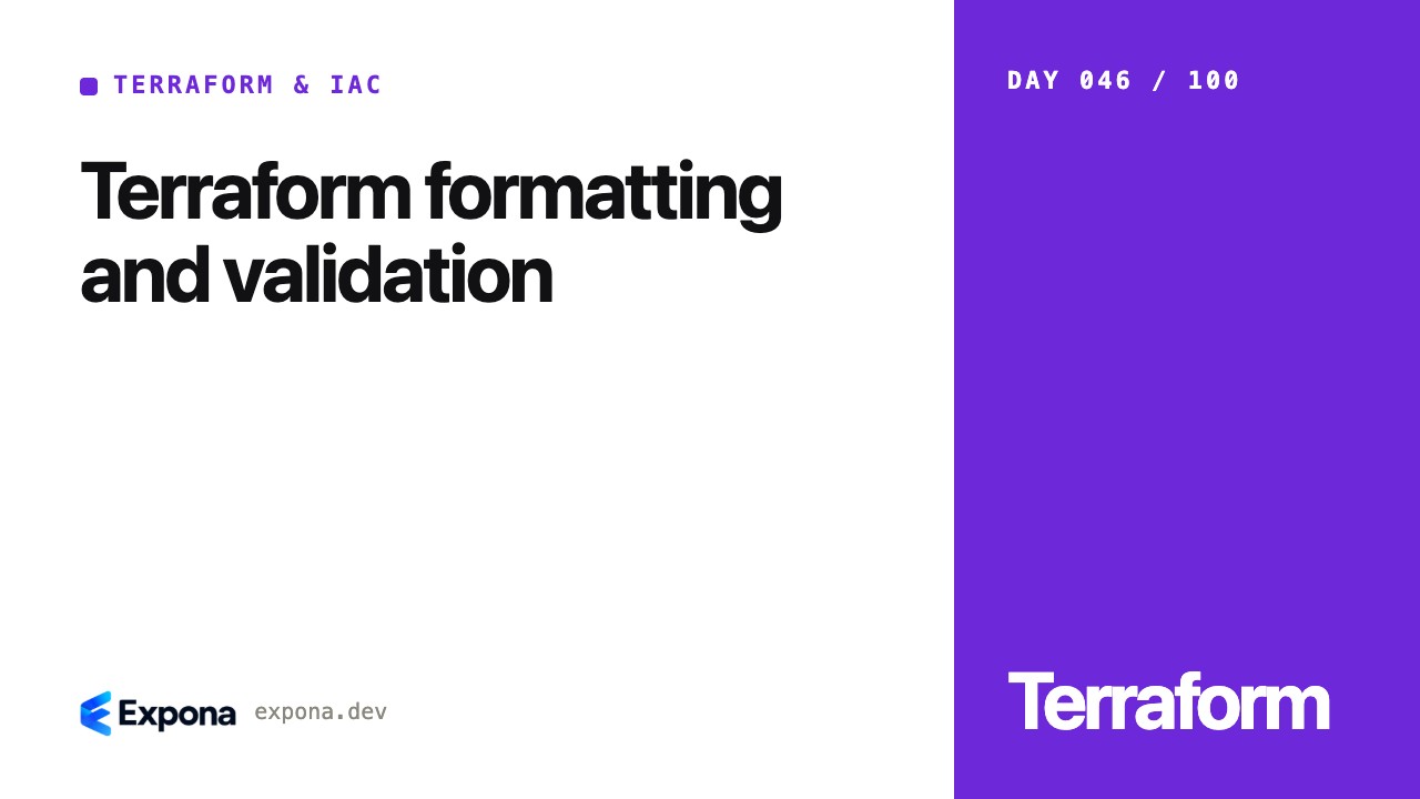 Terraform formatting and validation: a step-by-step guide