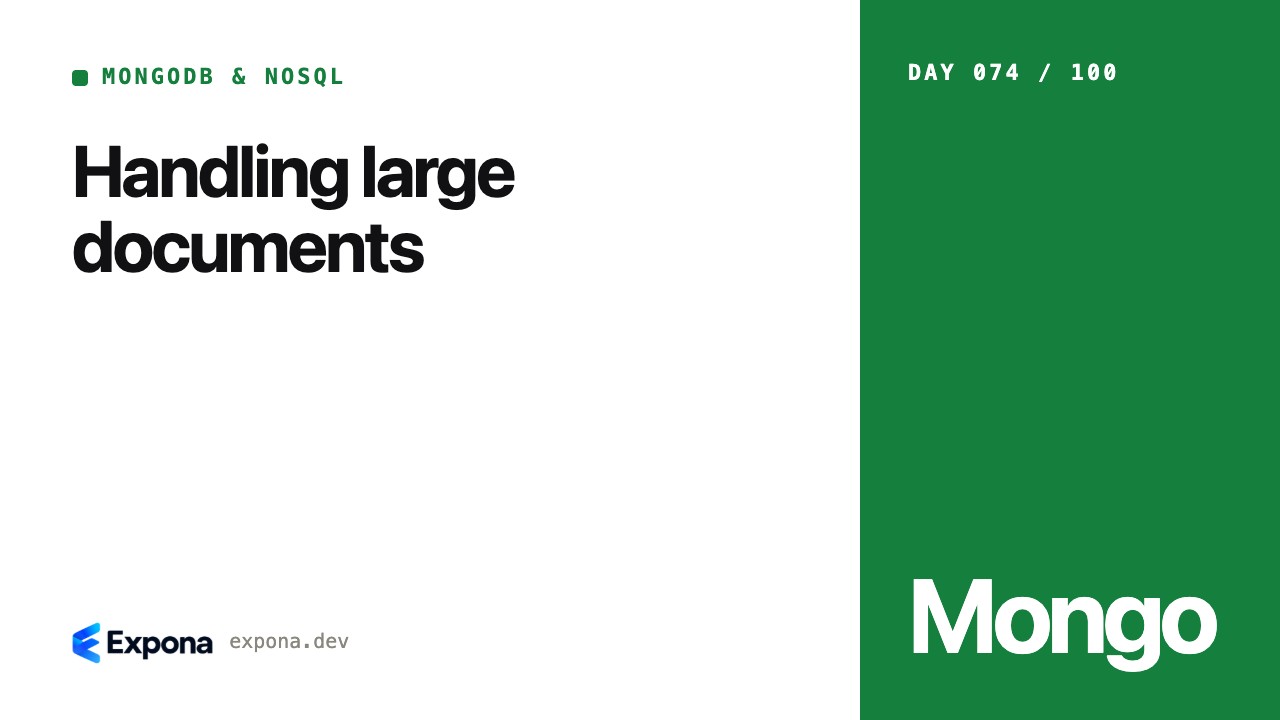 Handling large documents: a hands-on guide for engineers
