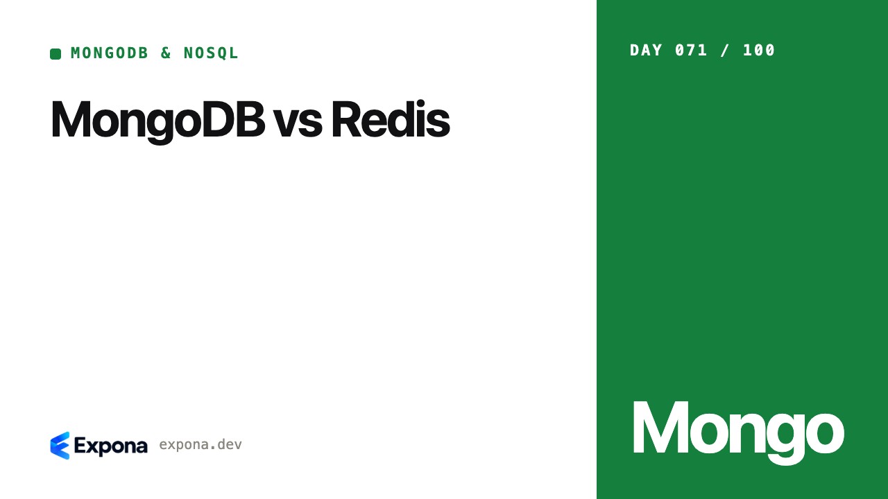 MongoDB vs Redis: a MongoDB & NoSQL guide for developers