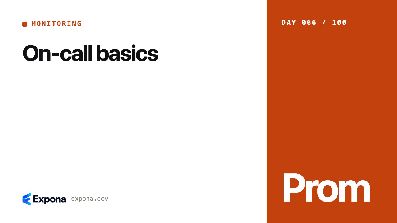 On-call basics: what every Monitoring developer should know
