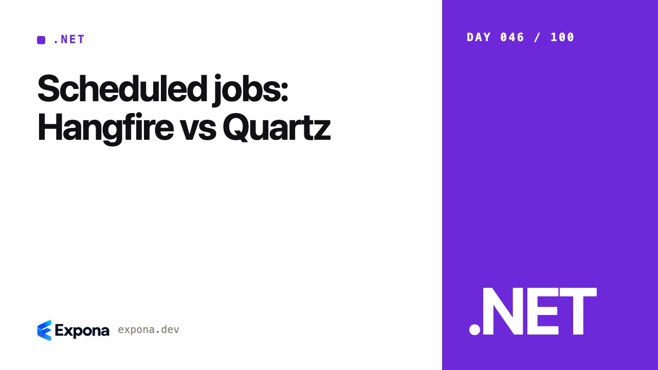 Scheduled jobs: Hangfire vs Quartz in .NET & ASP.NET Core