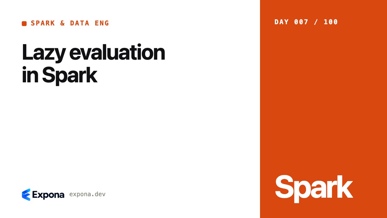 Lazy evaluation in Spark for Spark & Data Eng developers