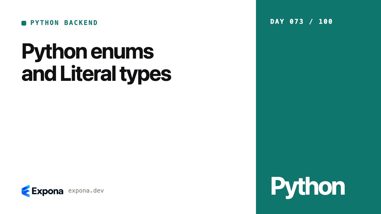 Python enums and Literal types: best practices explained