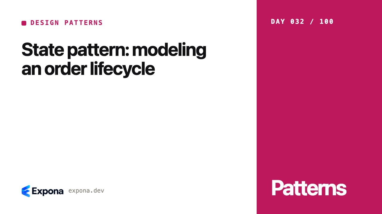 State pattern: modeling an order lifecycle — a deep dive