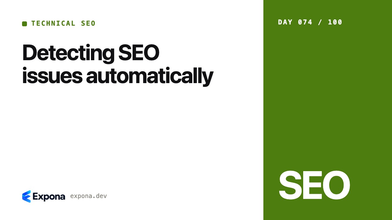 Detecting SEO issues automatically: a step-by-step guide