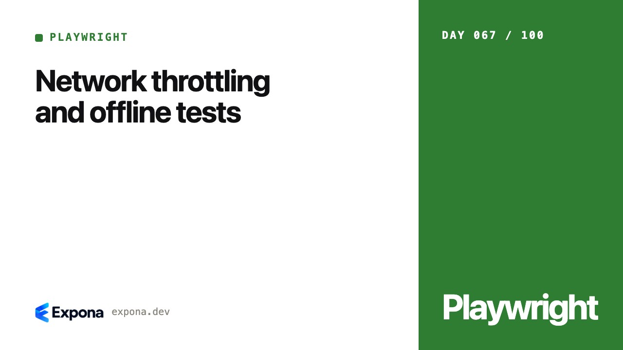 Network throttling and offline tests: a practical guide