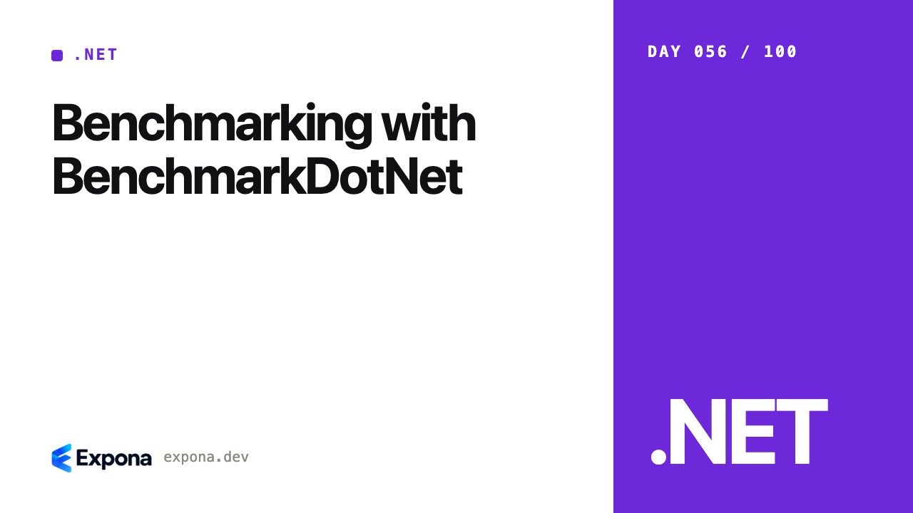 Benchmarking with BenchmarkDotNet in .NET & ASP.NET Core