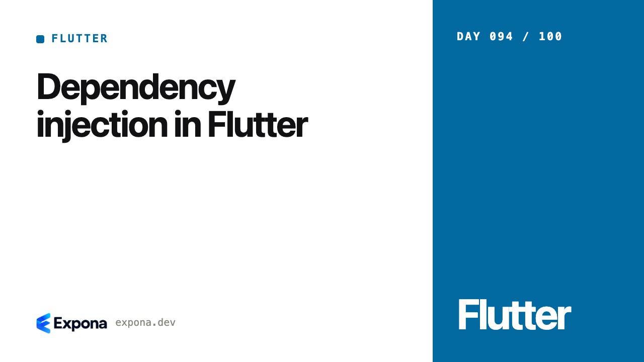 Dependency injection in Flutter: lessons from production