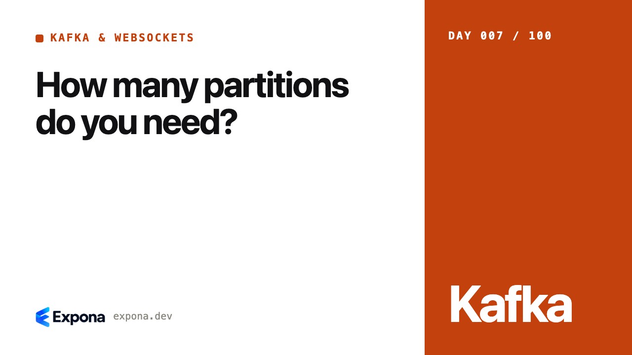 How many partitions do you need: lessons from production
