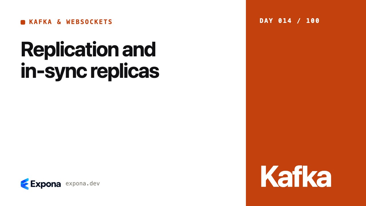Replication and in-sync replicas: lessons from production