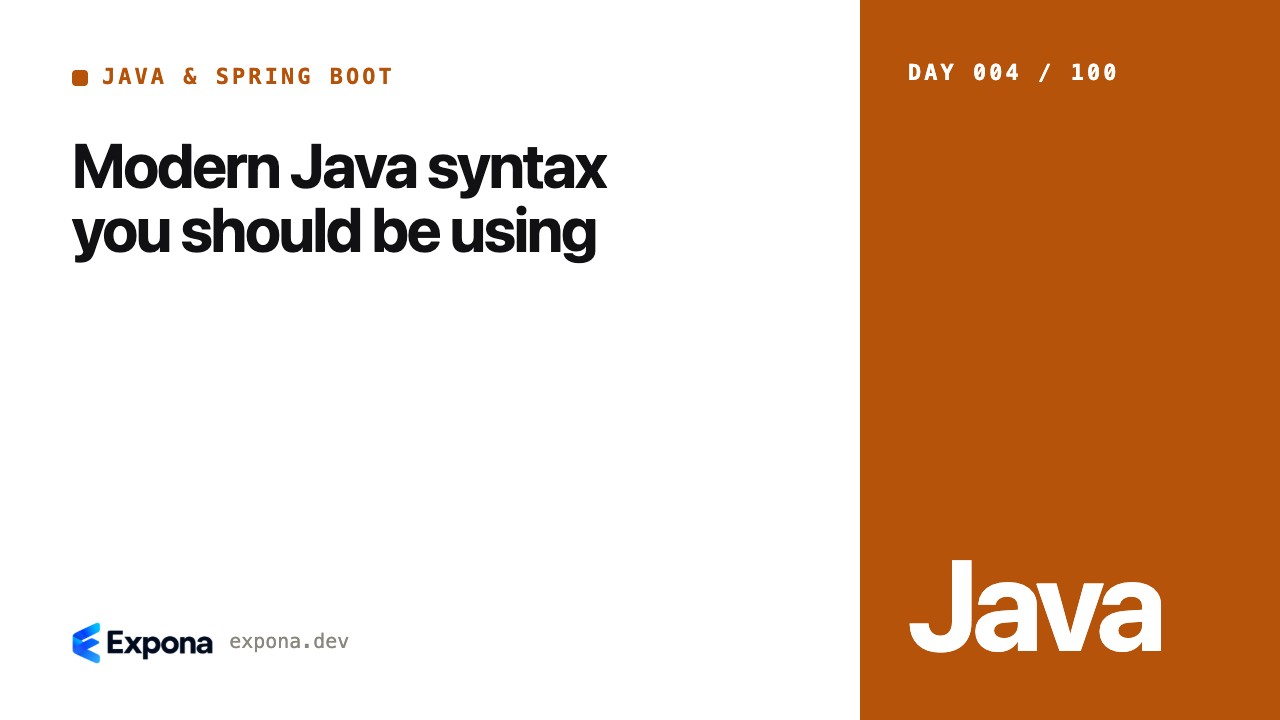 Modern Java syntax you should be using, explained simply