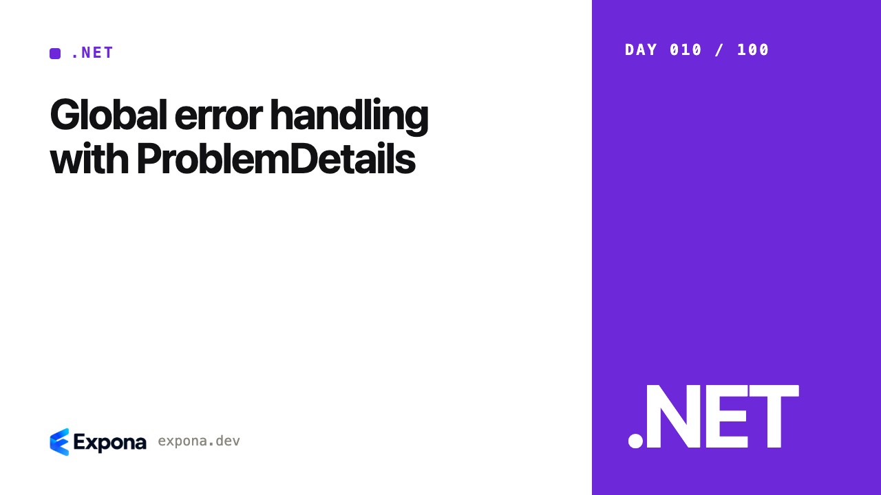 Global error handling with ProblemDetails for production