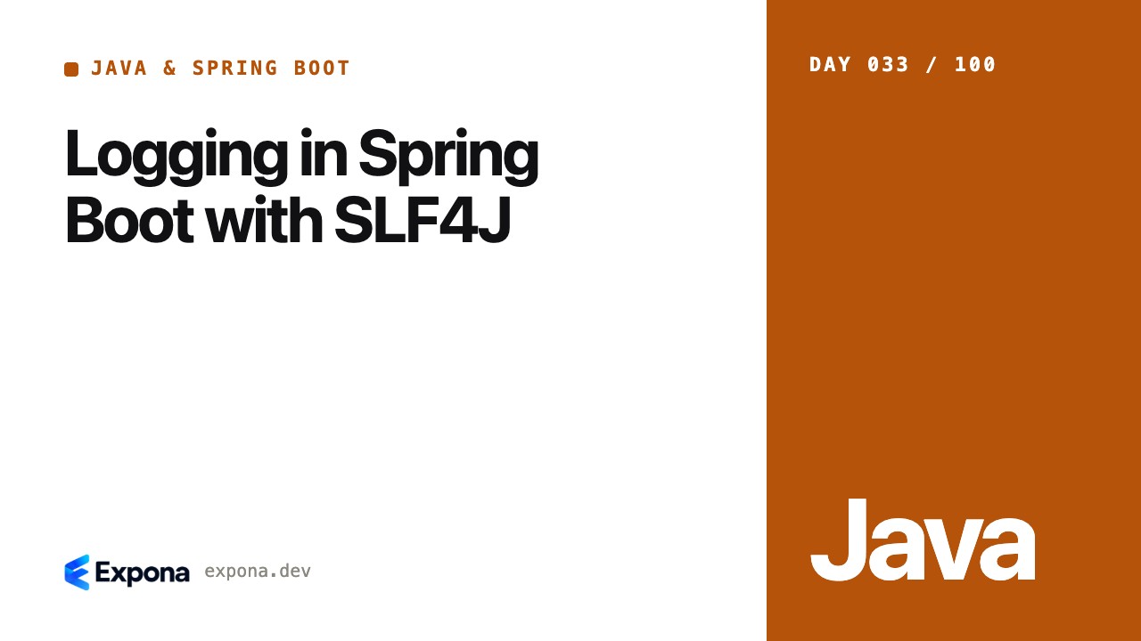 Logging in Spring Boot with SLF4J in Java & Spring Boot