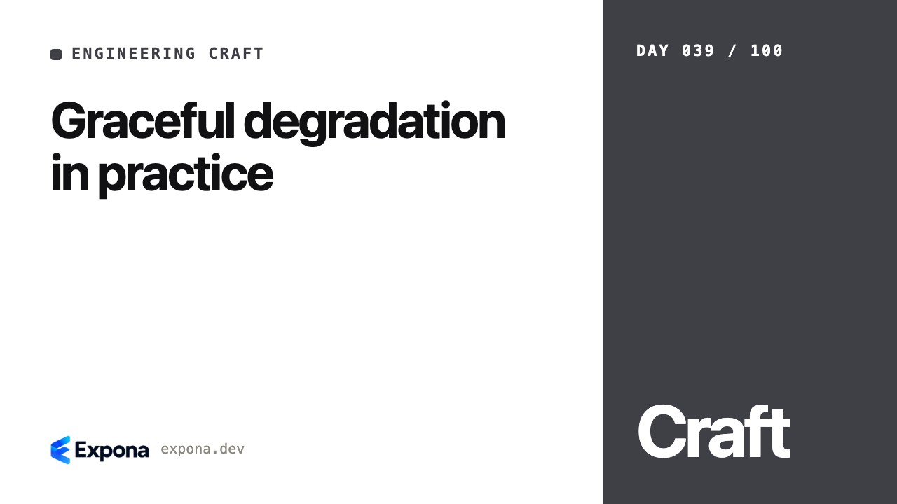 Graceful degradation in practice: lessons from production