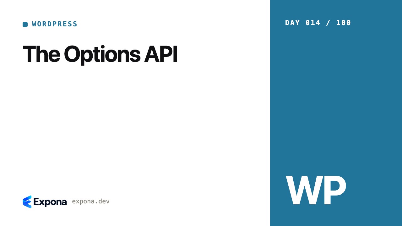 The Options API: what every WordPress developer should know