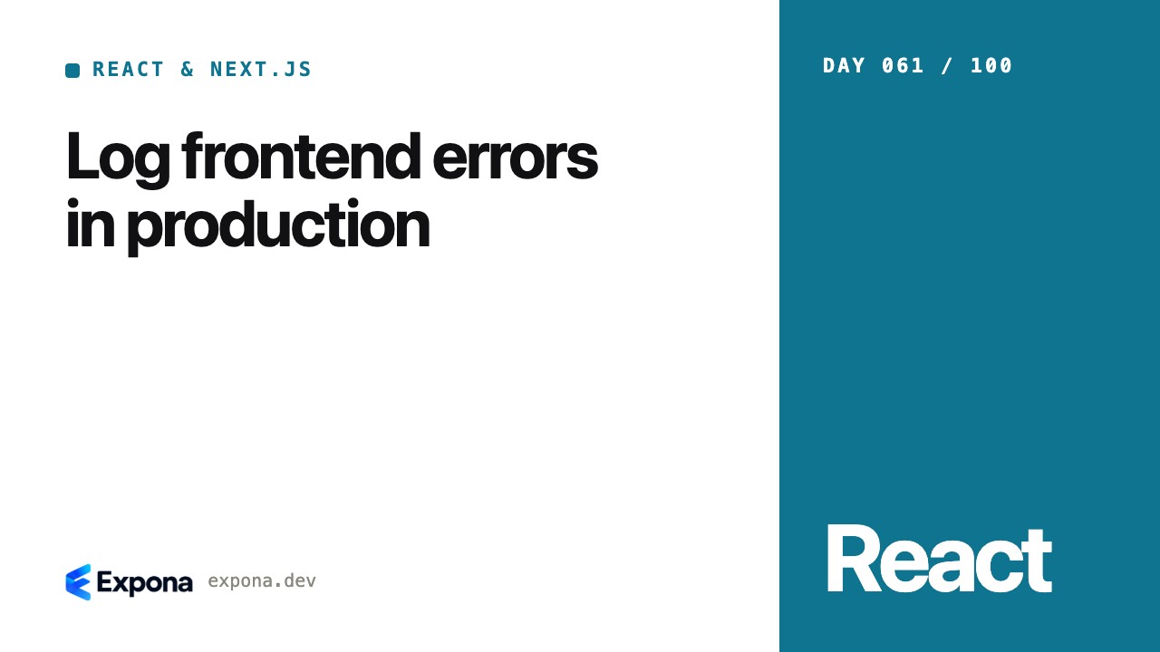 Log frontend errors in production: a step-by-step guide