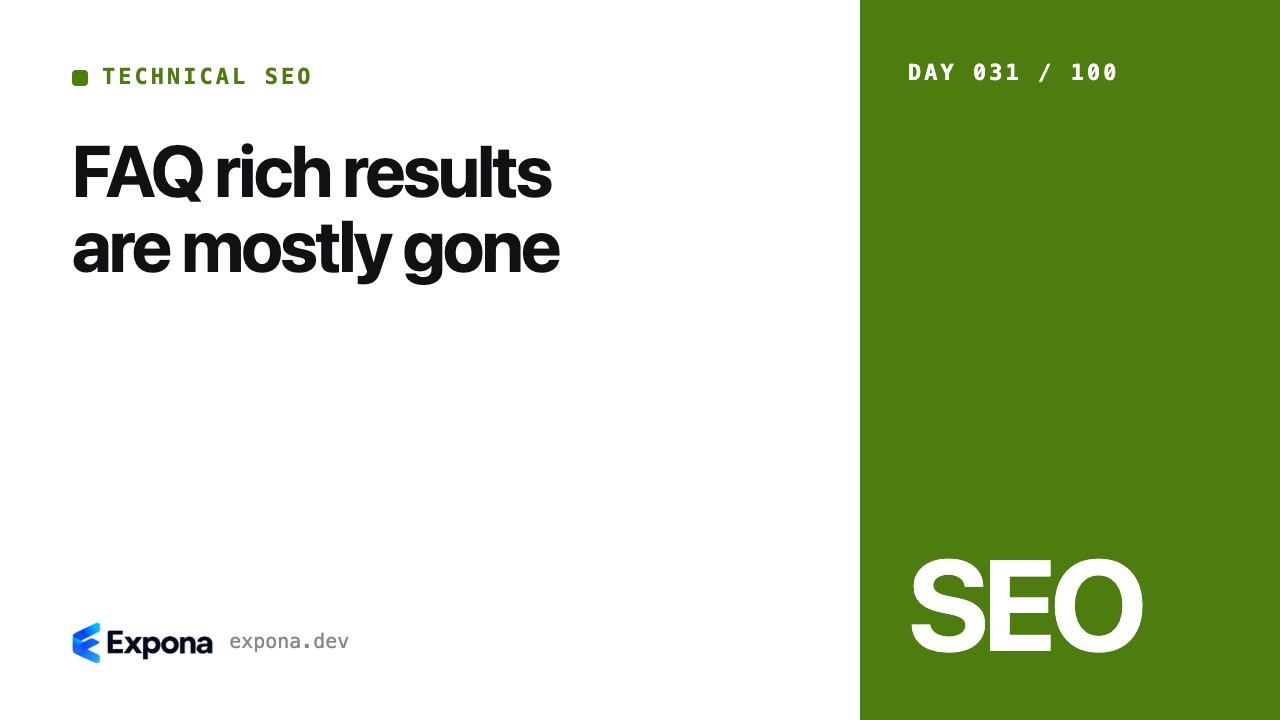 FAQ rich results are mostly gone: lessons from production