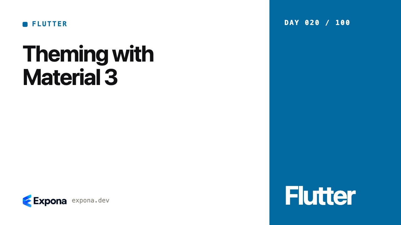 Theming with Material 3: Flutter lessons from production