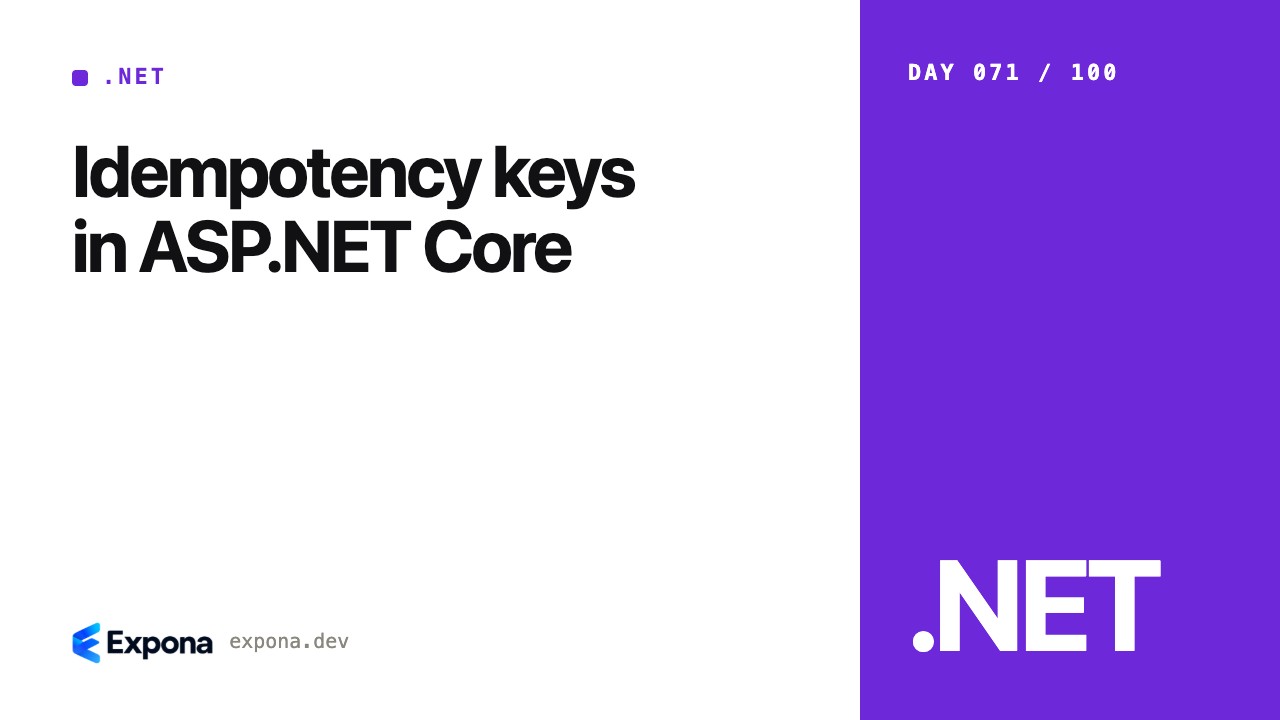 Idempotency keys in ASP.NET Core: lessons from production