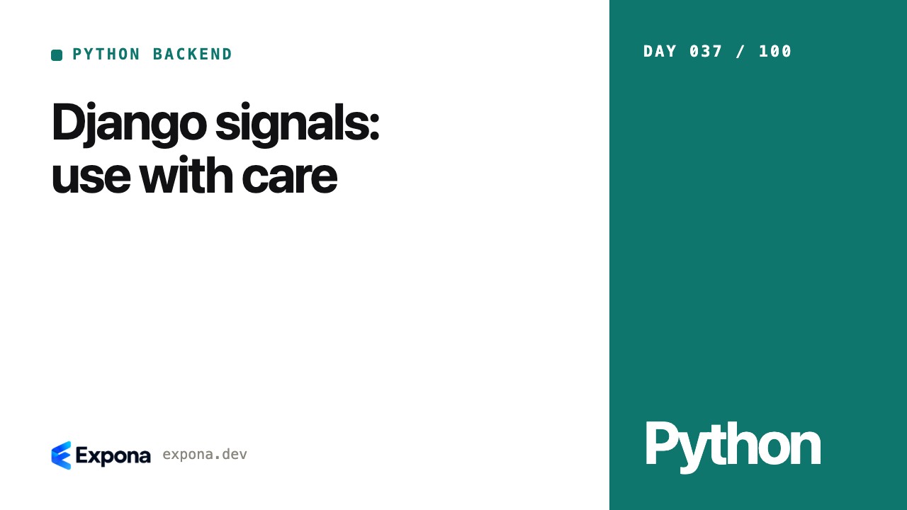 Django signals: use with care — best practices explained