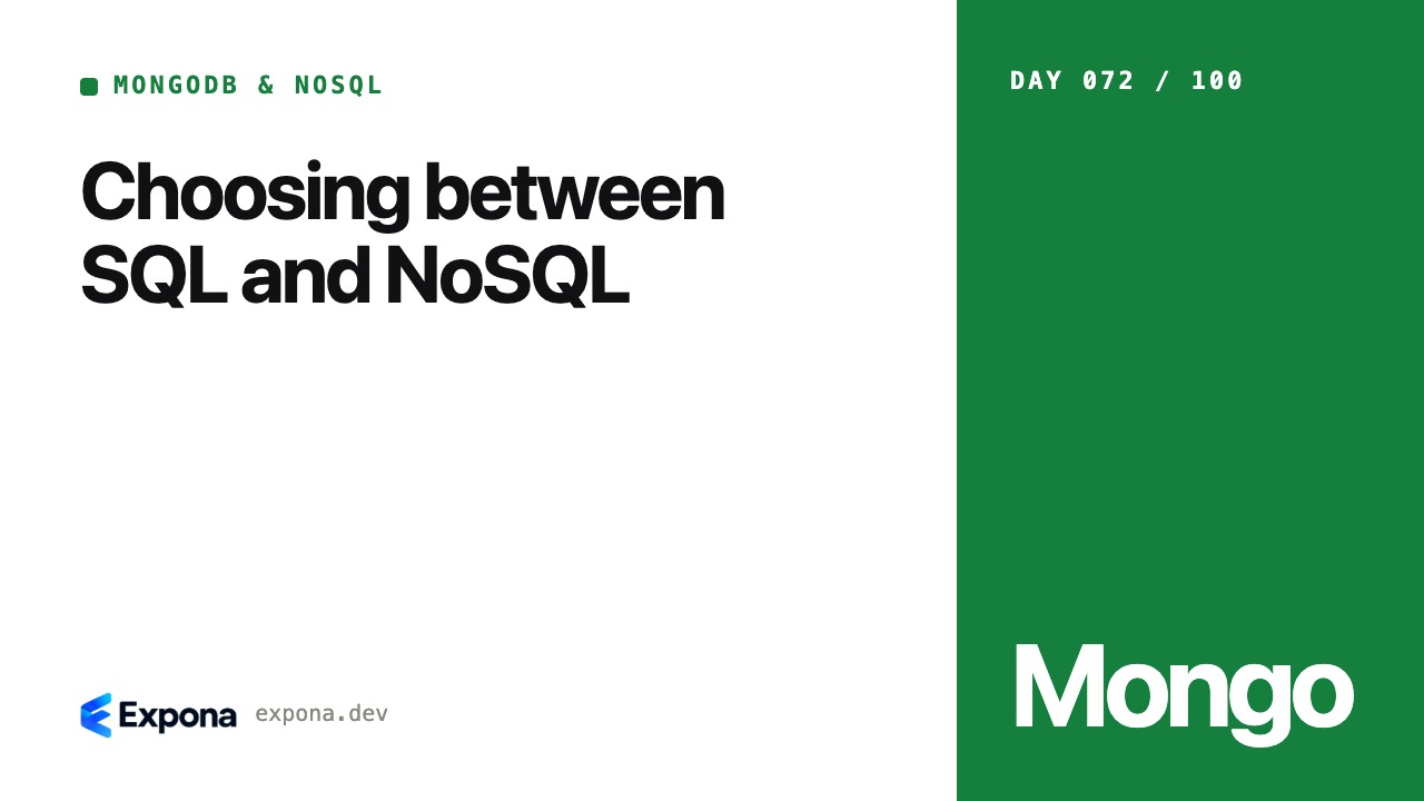 Choosing between SQL and NoSQL: best practices explained