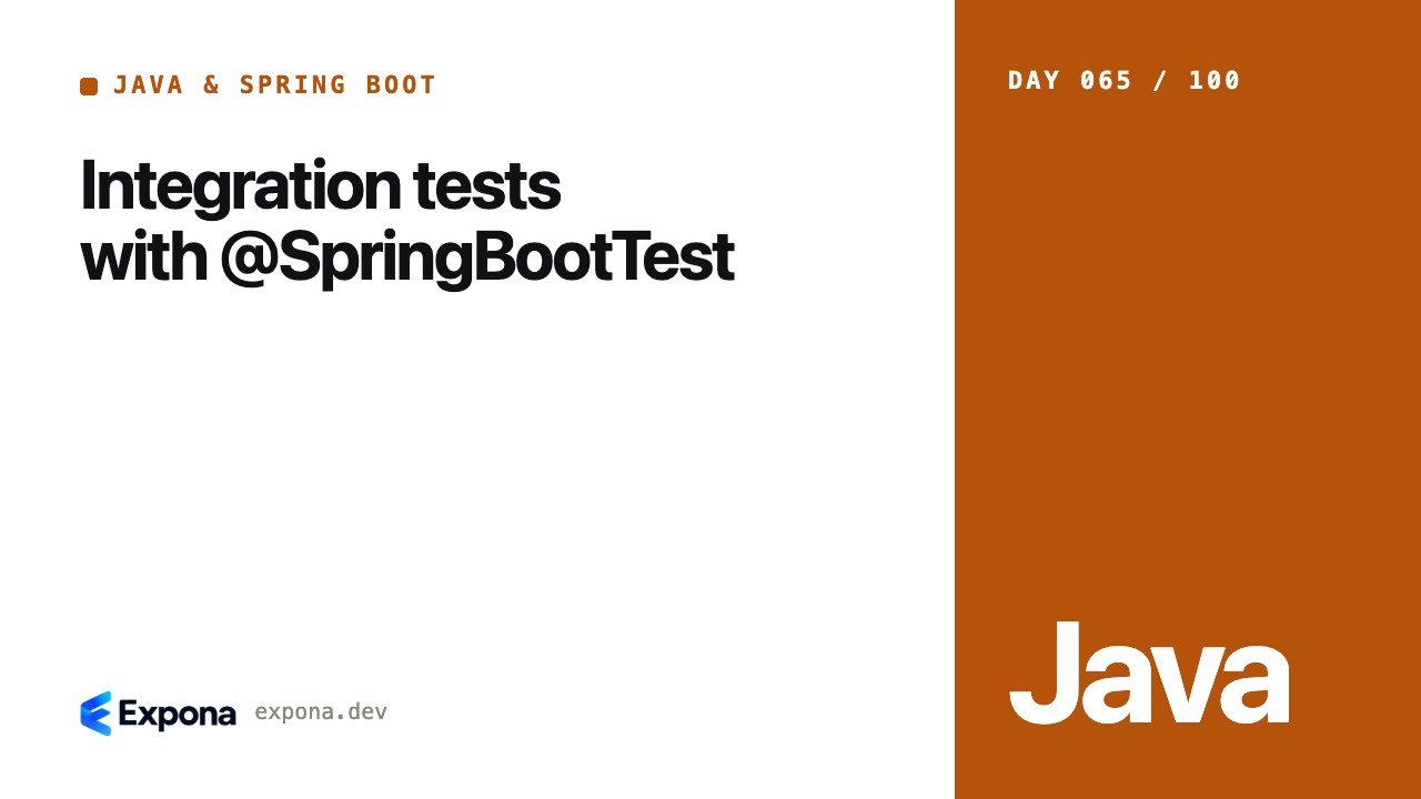 Integration tests with @SpringBootTest, explained simply