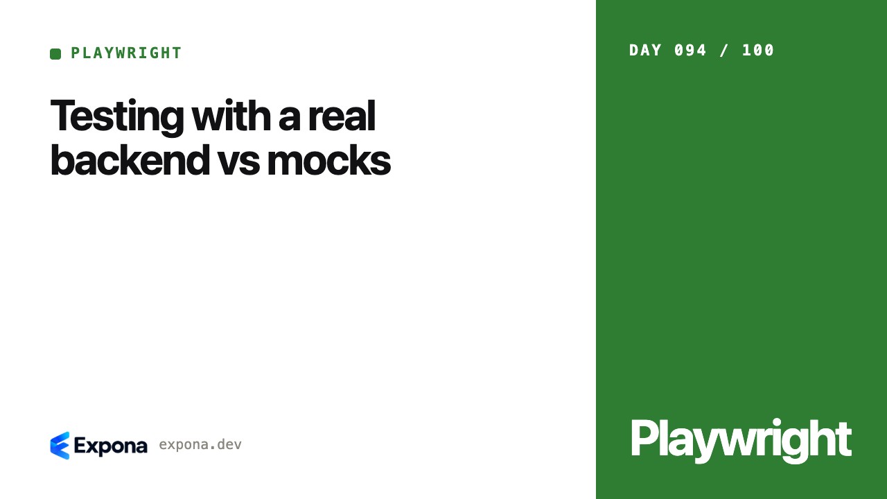 Testing with a real backend vs mocks: a practical guide