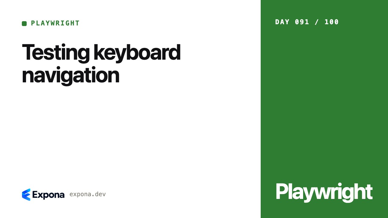 Testing keyboard navigation: what developers should know