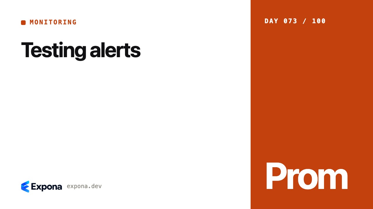 Testing alerts: what every Monitoring developer should know
