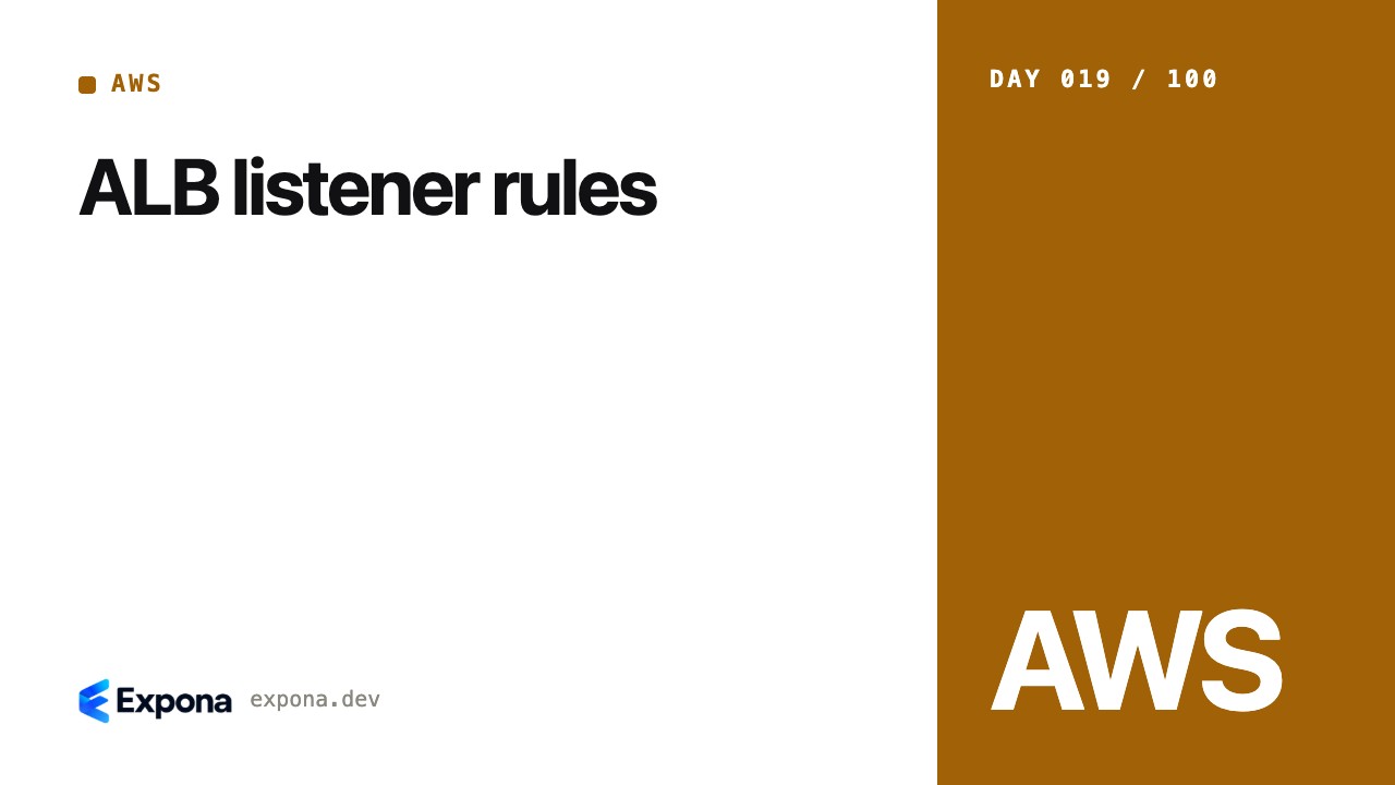 ALB listener rules: what every AWS developer should know