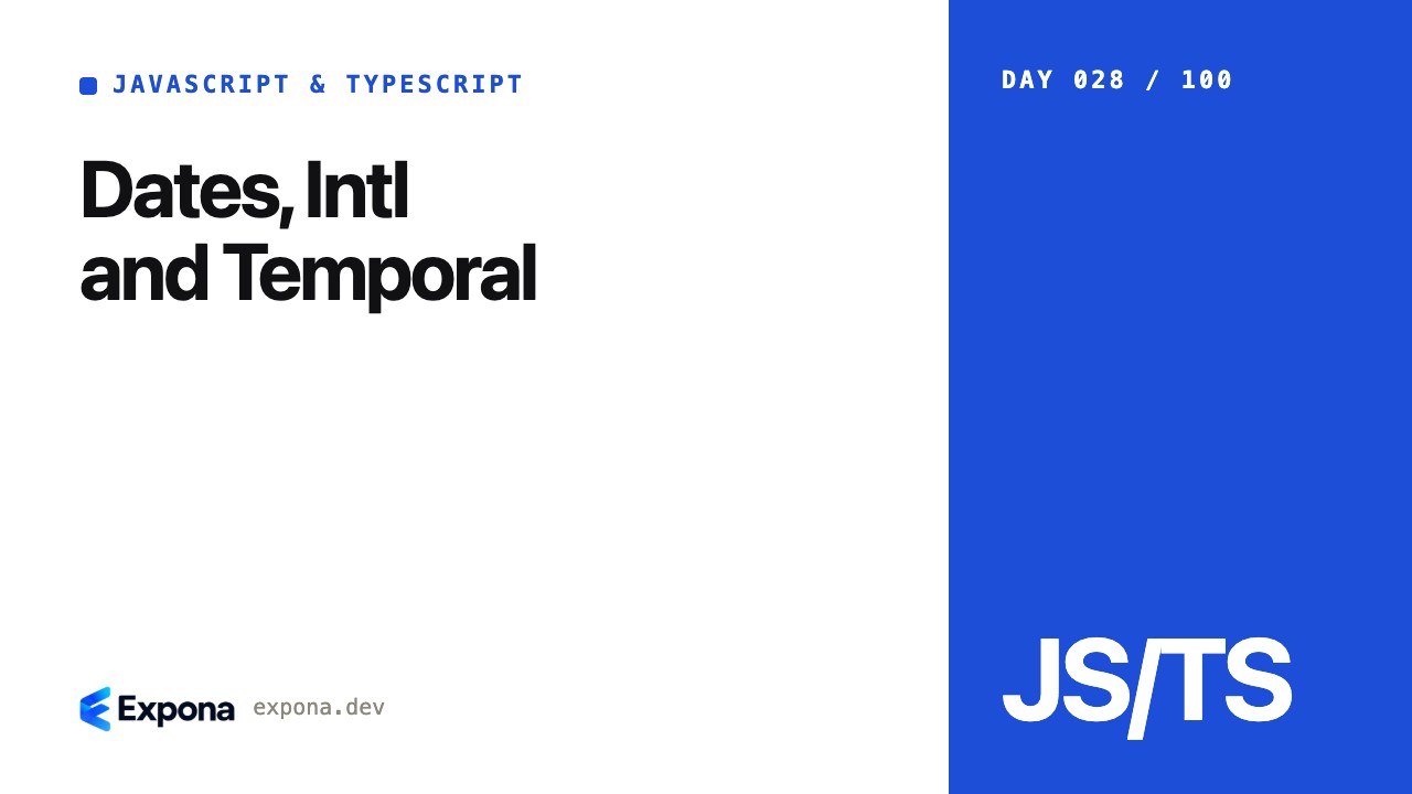 Dates, Intl and Temporal: a hands-on guide for engineers