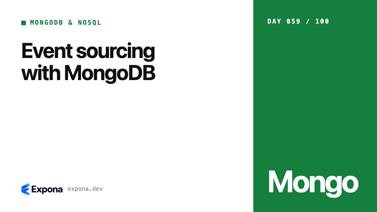 Event sourcing with MongoDB: what developers should know