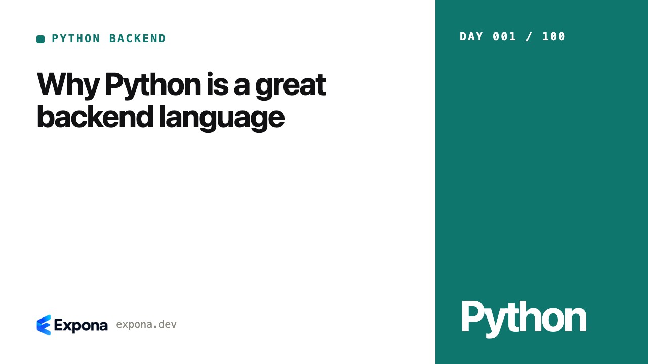 Why Python is a great backend language in Python Backend