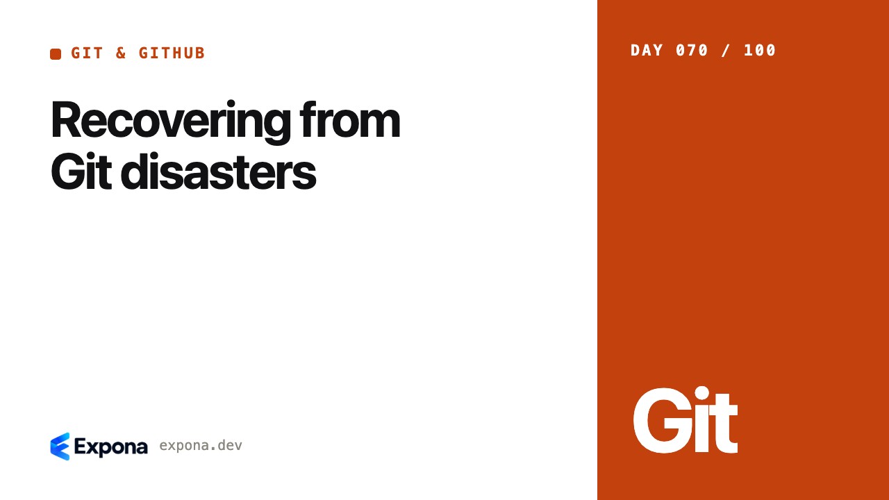Recovering from Git disasters for Git & GitHub developers